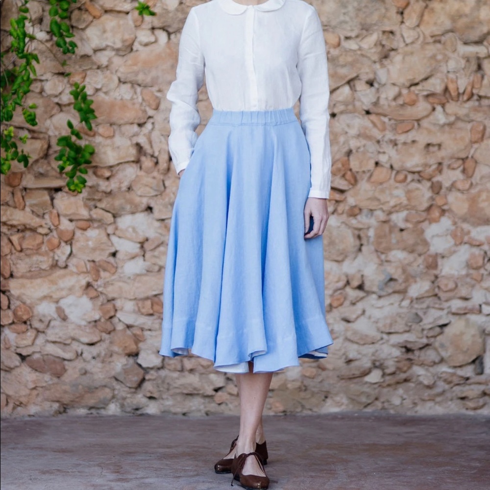 Sondeflor classic linen skirt